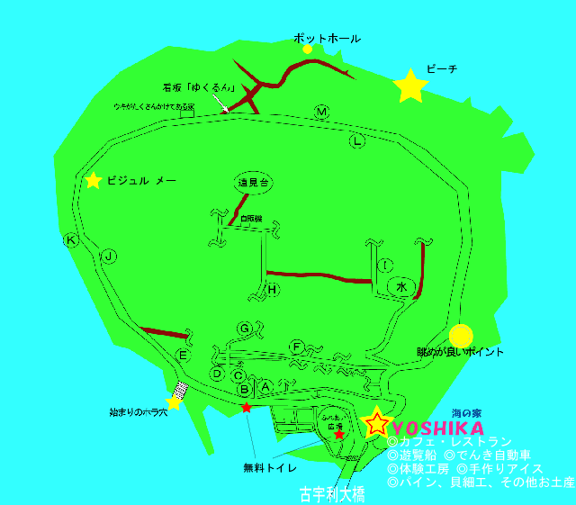 古宇利島マップ